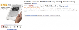 kindle dx